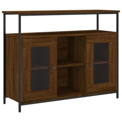 vidaXL Aparador de madera de ingeniería roble marrón 100x35x80 cm