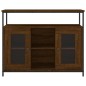 vidaXL Aparador de madera de ingeniería roble marrón 100x35x80 cm vidaXL Aparador de madera de ingeniería roble marrón 100x35x80 cm