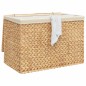 vidaXL Cesto de ropa sucia con 3 secciones jacinto agua 75x42,5x52 cm vidaXL Cesto de ropa sucia con 3 secciones jacinto agua 75x42,5x52 cm