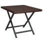 vidaXL Mesa plegable ratán sintético marrón 45x35x32 cm vidaXL Mesa plegable ratán sintético marrón 45x35x32 cm