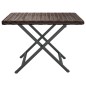 vidaXL Mesa plegable ratán sintético marrón 45x35x32 cm vidaXL Mesa plegable ratán sintético marrón 45x35x32 cm