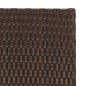 vidaXL Mesa plegable ratán sintético marrón 45x35x32 cm vidaXL Mesa plegable ratán sintético marrón 45x35x32 cm