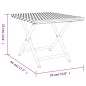 vidaXL Mesa plegable ratán sintético marrón 45x35x32 cm vidaXL Mesa plegable ratán sintético marrón 45x35x32 cm