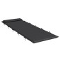 vidaXL Cojín de tumbona de tela Oxford negro 180x60x3 cm vidaXL Cojín de tumbona de tela Oxford negro 180x60x3 cm