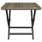 vidaXL Mesa plegable ratán sintético gris 45x35x32 cm vidaXL Mesa plegable ratán sintético gris 45x35x32 cm