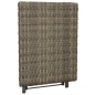 vidaXL Mesa plegable ratán sintético gris 45x35x32 cm vidaXL Mesa plegable ratán sintético gris 45x35x32 cm
