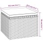 vidaXL Sofá jardin 3 plazas con toldo y taburete ratán sintético negro vidaXL Sofá jardin 3 plazas con toldo y taburete ratán sintético negro