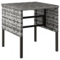 vidaXL Taburetes de jardín 4 uds con cojines ratán sintético gris vidaXL Taburetes de jardín 4 uds con cojines ratán sintético gris