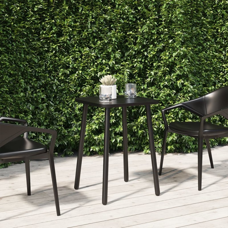 vidaXL Mesa de jardín acero gris antracita 50x50x71 cm vidaXL Mesa de jardín acero gris antracita 50x50x71 cm