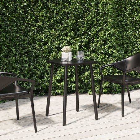 vidaXL Mesa de jardín acero gris antracita 50x50x71 cm