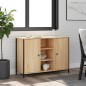 vidaXL Aparador de madera de ingeniería roble Sonoma 100x35x70 cm vidaXL Aparador de madera de ingeniería roble Sonoma 100x35x70 cm