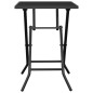 vidaXL Mesa de jardín plegable malla acero gris antracita 50x50x72 cm vidaXL Mesa de jardín plegable malla acero gris antracita 50x50x72 cm