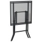 vidaXL Mesa de jardín plegable malla acero gris antracita 50x50x72 cm vidaXL Mesa de jardín plegable malla acero gris antracita 50x50x72 cm