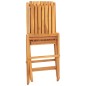 vidaXL Sillas de jardín plegables 2 uds madera maciza teca 47x47x89cm