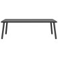 vidaXL Mesa de centro para jardín acero gris antracita 110x55x35 cm vidaXL Mesa de centro para jardín acero gris antracita 110x55x35 cm
