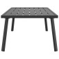 vidaXL Mesa de centro para jardín acero gris antracita 110x55x35 cm vidaXL Mesa de centro para jardín acero gris antracita 110x55x35 cm