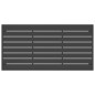 vidaXL Mesa de centro para jardín acero gris antracita 110x55x35 cm vidaXL Mesa de centro para jardín acero gris antracita 110x55x35 cm