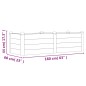 vidaXL Jardinera arriate madera maciza acacia 160x60x44 cm vidaXL Jardinera arriate madera maciza acacia 160x60x44 cm