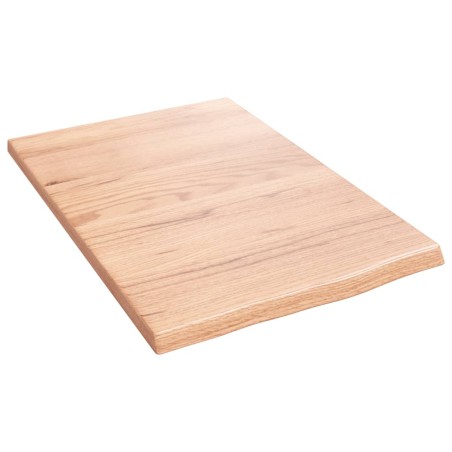 vidaXL Estante de pared madera de roble tratada marrón claro 40x60x2cm