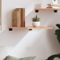 vidaXL Estante de pared madera de roble tratada marrón claro 40x60x2cm vidaXL Estante de pared madera de roble tratada marrón claro 40x60x2cm