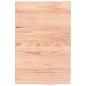 vidaXL Estante de pared madera de roble tratada marrón claro 40x60x2cm vidaXL Estante de pared madera de roble tratada marrón claro 40x60x2cm