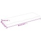 vidaXL Estante pared madera roble tratada marrón claro 80x30x(2-4) cm vidaXL Estante pared madera roble tratada marrón claro 80x30x(2-4) cm