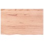 vidaXL Estante de pared madera de roble tratada marrón claro 80x50x2cm vidaXL Estante de pared madera de roble tratada marrón claro 80x50x2cm