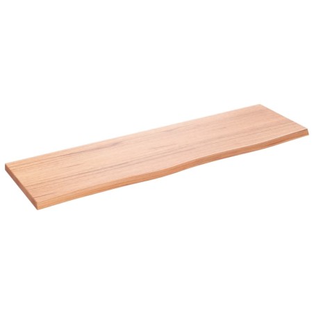 vidaXL Estante de pared madera roble tratada marrón claro 100x30x2 cm