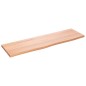 vidaXL Estante de pared madera roble tratada marrón claro 100x30x2 cm vidaXL Estante de pared madera roble tratada marrón claro 100x30x2 cm
