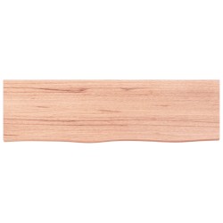vidaXL Estante de pared madera roble tratada marrón claro 100x30x2 cm