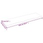 vidaXL Estante de pared madera roble tratada marrón claro 100x30x2 cm vidaXL Estante de pared madera roble tratada marrón claro 100x30x2 cm