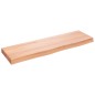 vidaXL Estante pared madera roble tratada marrón claro 100x30x(2-6) cm vidaXL Estante pared madera roble tratada marrón claro 100x30x(2-6) cm