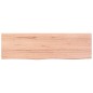 vidaXL Estante pared madera roble tratada marrón claro 100x30x(2-6) cm vidaXL Estante pared madera roble tratada marrón claro 100x30x(2-6) cm