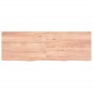 vidaXL Estante pared madera roble tratada marrón claro 120x40x(2-4) cm vidaXL Estante pared madera roble tratada marrón claro 120x40x(2-4) cm