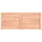 vidaXL Estante pared madera roble tratada marrón claro 120x50x(2-4) cm vidaXL Estante pared madera roble tratada marrón claro 120x50x(2-4) cm