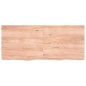 vidaXL Estante pared madera roble tratada marrón claro 140x60x(2-6) cm