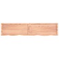 vidaXL Estante pared madera roble tratada marrón claro 180x40x(2-4) cm vidaXL Estante pared madera roble tratada marrón claro 180x40x(2-4) cm