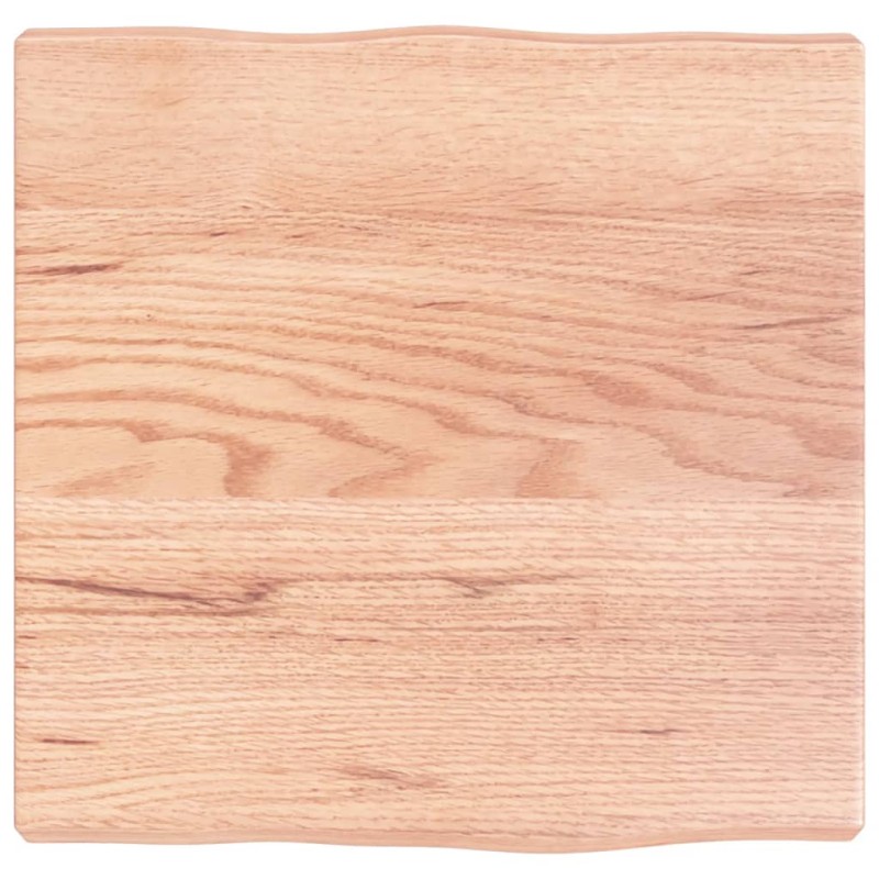 vidaXL Tablero mesa madera tratada borde natural marrón 40x40x(2-4) cm vidaXL Tablero mesa madera tratada borde natural marrón 40x40x(2-4) cm