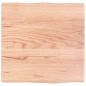 vidaXL Tablero mesa madera tratada borde natural marrón 40x40x(2-4) cm vidaXL Tablero mesa madera tratada borde natural marrón 40x40x(2-4) cm