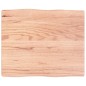 vidaXL Tablero mesa madera tratada borde natural marrón 60x50x(2-4) cm vidaXL Tablero mesa madera tratada borde natural marrón 60x50x(2-4) cm