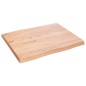 vidaXL Tablero mesa madera tratada borde natural marrón 60x50x(2-4) cm vidaXL Tablero mesa madera tratada borde natural marrón 60x50x(2-4) cm