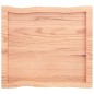 vidaXL Tablero mesa madera tratada borde natural marrón 60x50x(2-4) cm vidaXL Tablero mesa madera tratada borde natural marrón 60x50x(2-4) cm