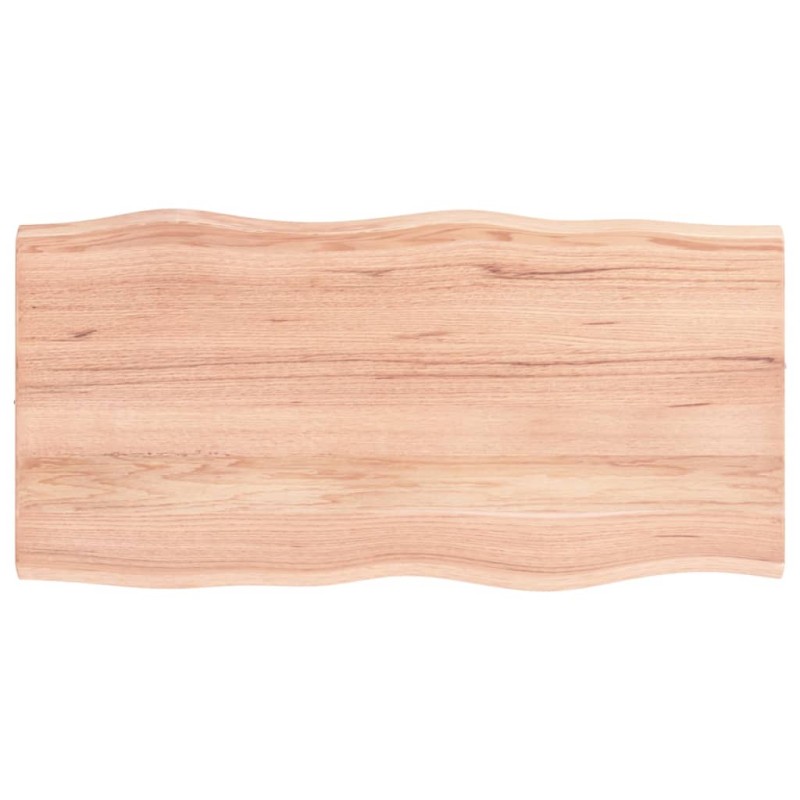 vidaXL Tablero mesa madera tratada roble borde natural 80x40x2 cm vidaXL Tablero mesa madera tratada roble borde natural 80x40x2 cm