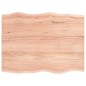 vidaXL Tablero mesa madera tratada roble borde natural 80x60x2 cm vidaXL Tablero mesa madera tratada roble borde natural 80x60x2 cm