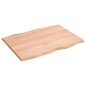 vidaXL Tablero mesa madera tratada roble borde natural 80x60x2 cm vidaXL Tablero mesa madera tratada roble borde natural 80x60x2 cm