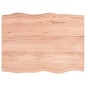 vidaXL Tablero mesa madera tratada borde natural marrón 80x60x(2-6) cm vidaXL Tablero mesa madera tratada borde natural marrón 80x60x(2-6) cm