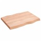 vidaXL Tablero mesa madera tratada borde natural marrón 80x60x(2-6) cm vidaXL Tablero mesa madera tratada borde natural marrón 80x60x(2-6) cm