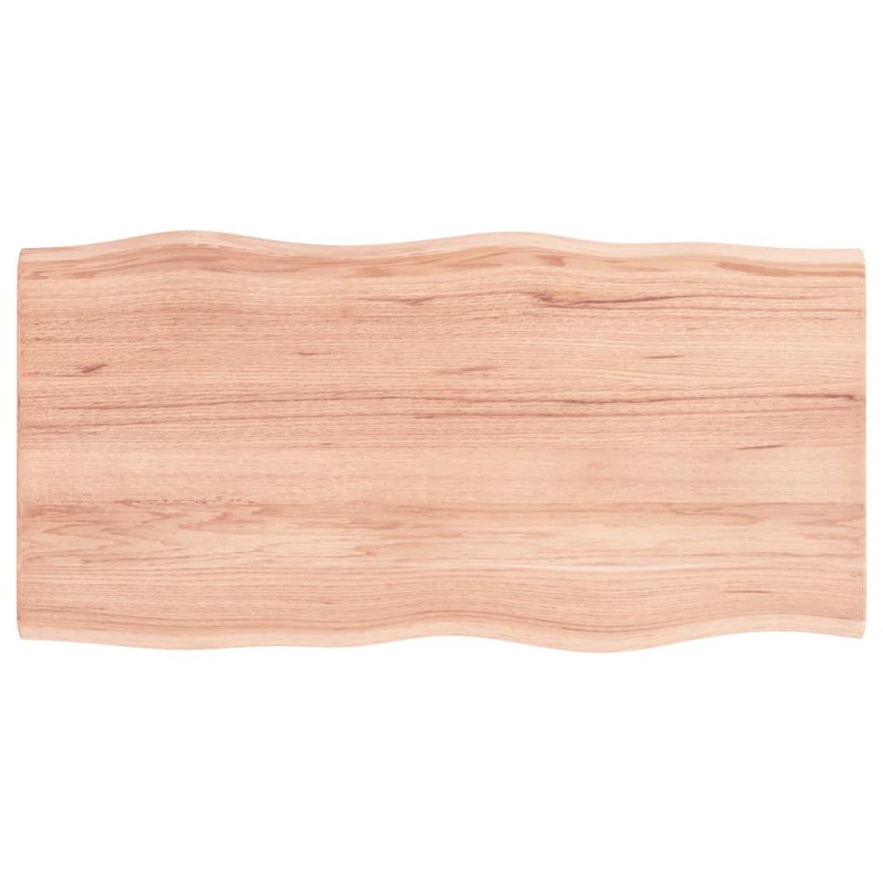 vidaXL Tablero mesa madera tratada roble borde natural 100x50x2 cm vidaXL Tablero mesa madera tratada roble borde natural 100x50x2 cm