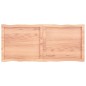 vidaXL Tablero mesa madera tratada borde natural marrón 120x50x(2-6)cm vidaXL Tablero mesa madera tratada borde natural marrón 120x50x(2-6)cm