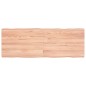 vidaXL Tablero mesa madera tratada borde natural marrón 140x50x(2-6)cm vidaXL Tablero mesa madera tratada borde natural marrón 140x50x(2-6)cm